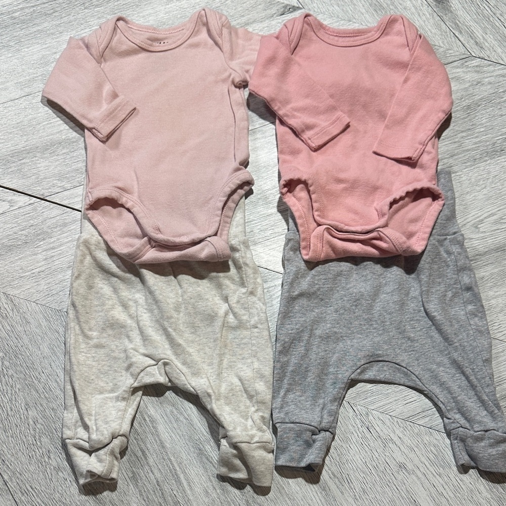 H&M - Pink and Gray mix and match Set